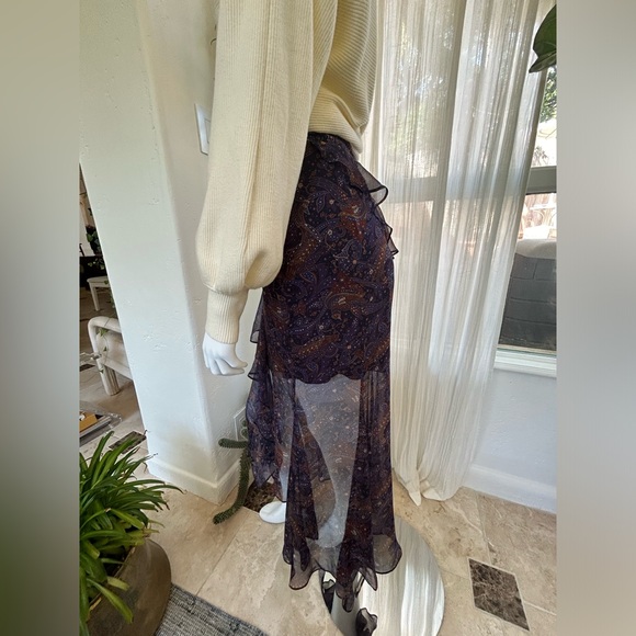 Veronica Beard Trixie Silk Skirt - Picture 9 of 13